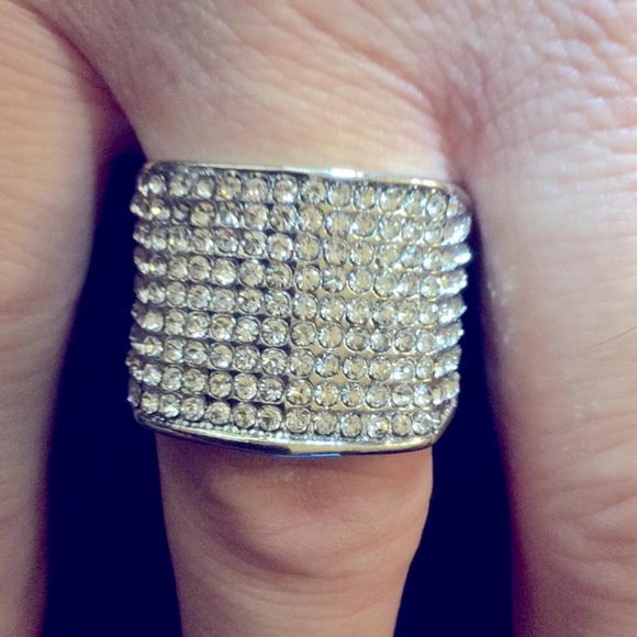 925 STERLING SILVER BLING RING Men/Unisex Engagement Cocktail Ring - Picture 3 of 5